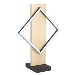 Eglo Lampada Da Tavolo Boyal Legna Nero, Marrone 13W 1750lm - 830 Luce Calda - 