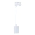 Noxion Luce A Binario Luce Pendente 3 Fasi Aluminium Bianca | Adatto per 1x GU10