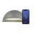 Nordlux Arcus Smart LED Luce da parete Grigio 9.5W 440lm 148D – 827 – Bianco Molto Caldo | Dimmerabile – IP54