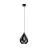 Eglo Luce Pendente Carlton 5 Acciaio Nero | IP20 - Adatto per 1x E27 