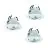 Confezione Multipack 3x Eglo Faretti LED Saliceto-Z Aluminium Bianca 4.7W 440lm - 827-865 Regolabile Bianca + RGB | 88mm - Ritaglio 68mm - IP20 - Zigbee Dimmerabile