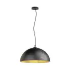 SLV Forchini 50 Luce Pendente Plastica Nero | Adatto per 1x E27 