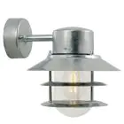 Nordlux Blokhus Luce Da Parete Acciaio e Vetro Grigio | IP54 - Adatto per E27