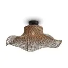 Good&Mojo Luce da soffitto Ibiza Bambù Nero L | Adatto per 1x E27 