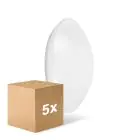 Confezione Multipack 5x Ledvance Surface Circolare 400 Bianca 24W 1920lm - 840 Bianco Freddo | IP44