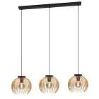 Eglo Luce Pendente Venezuela Nero, Oro | Adatto per 3x E27